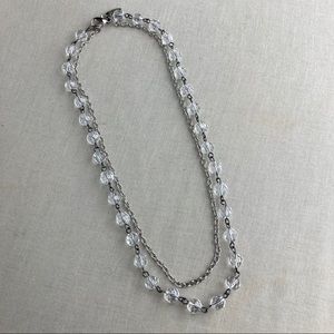 JEWEL KADE 18" short clear crystal necklace